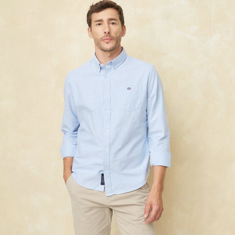UNIVERSITY CLUB - Camisa Hombre Manga larga Slim University Club