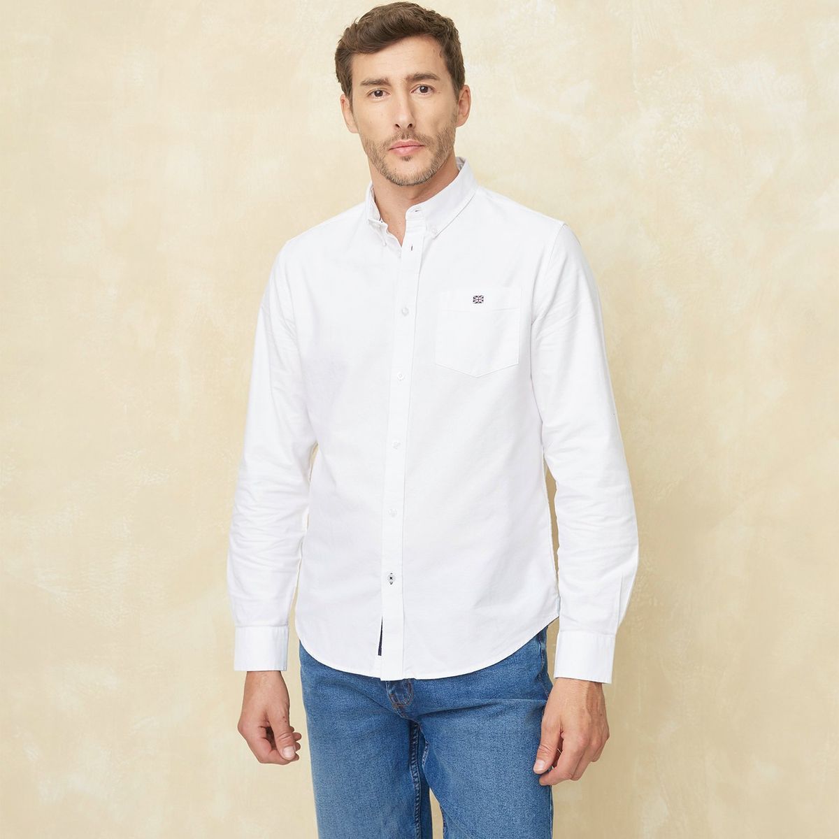 UNIVERSITY CLUB - Camisa Hombre Manga larga Slim University Club