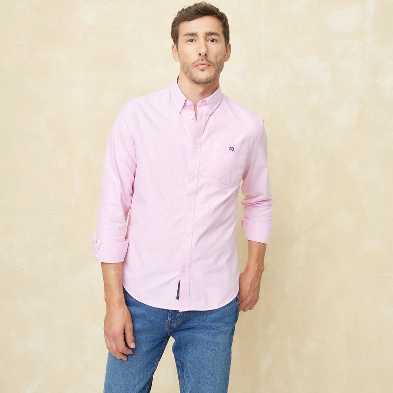 UNIVERSITY CLUB - Camisa Hombre Manga larga Slim University Club