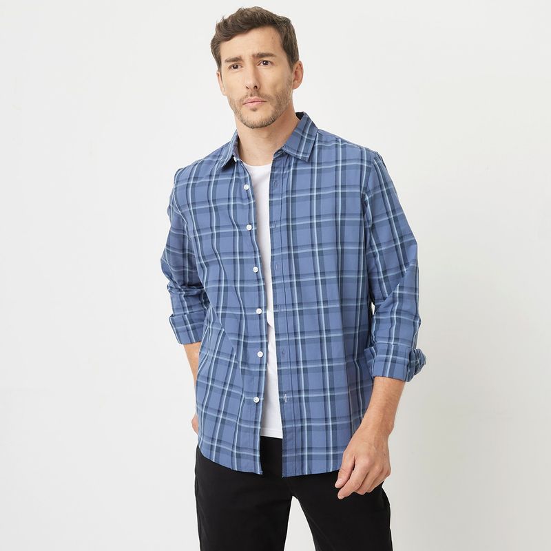 NEWPORT - Camisa Hombre de Cuadros Manga larga de Algodón NEWPORT 