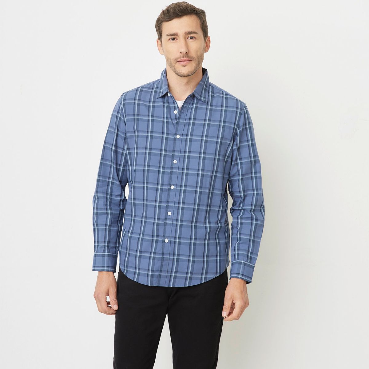 NEWPORT - Camisa Hombre de Cuadros Manga larga de Algodón NEWPORT 