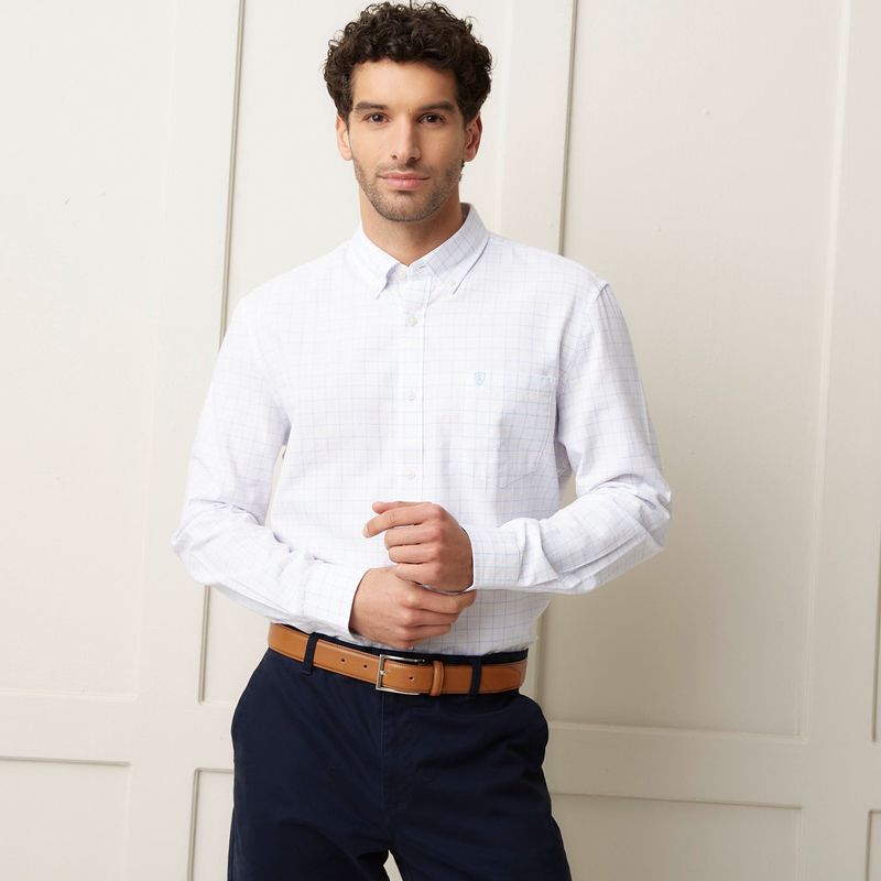 CHRISTIAN LACROIX - Camisa Hombre de Cuadros Manga larga de Algodón Christian Lacroix