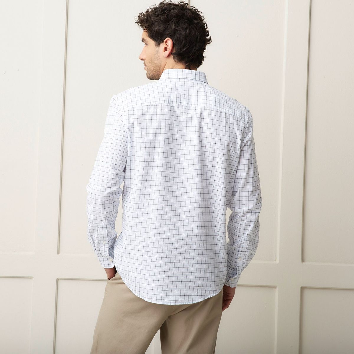 CHRISTIAN LACROIX - Camisa Hombre de Cuadros Manga larga de Algodón Christian Lacroix