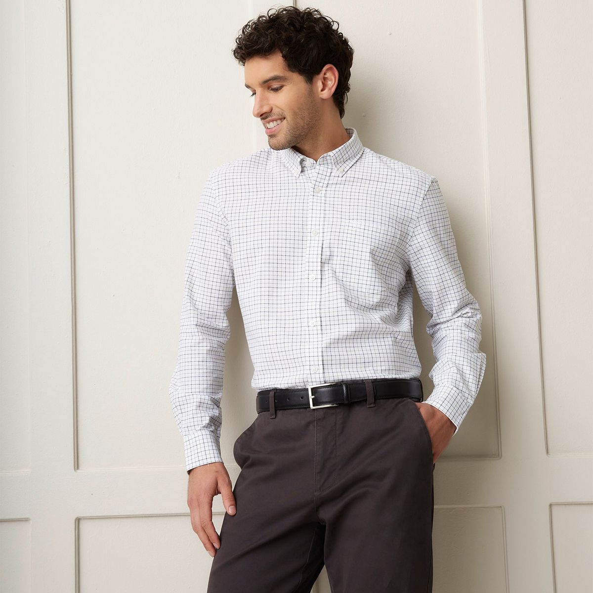 CHRISTIAN LACROIX - Camisa Hombre de Cuadros Manga larga de Algodón Christian Lacroix