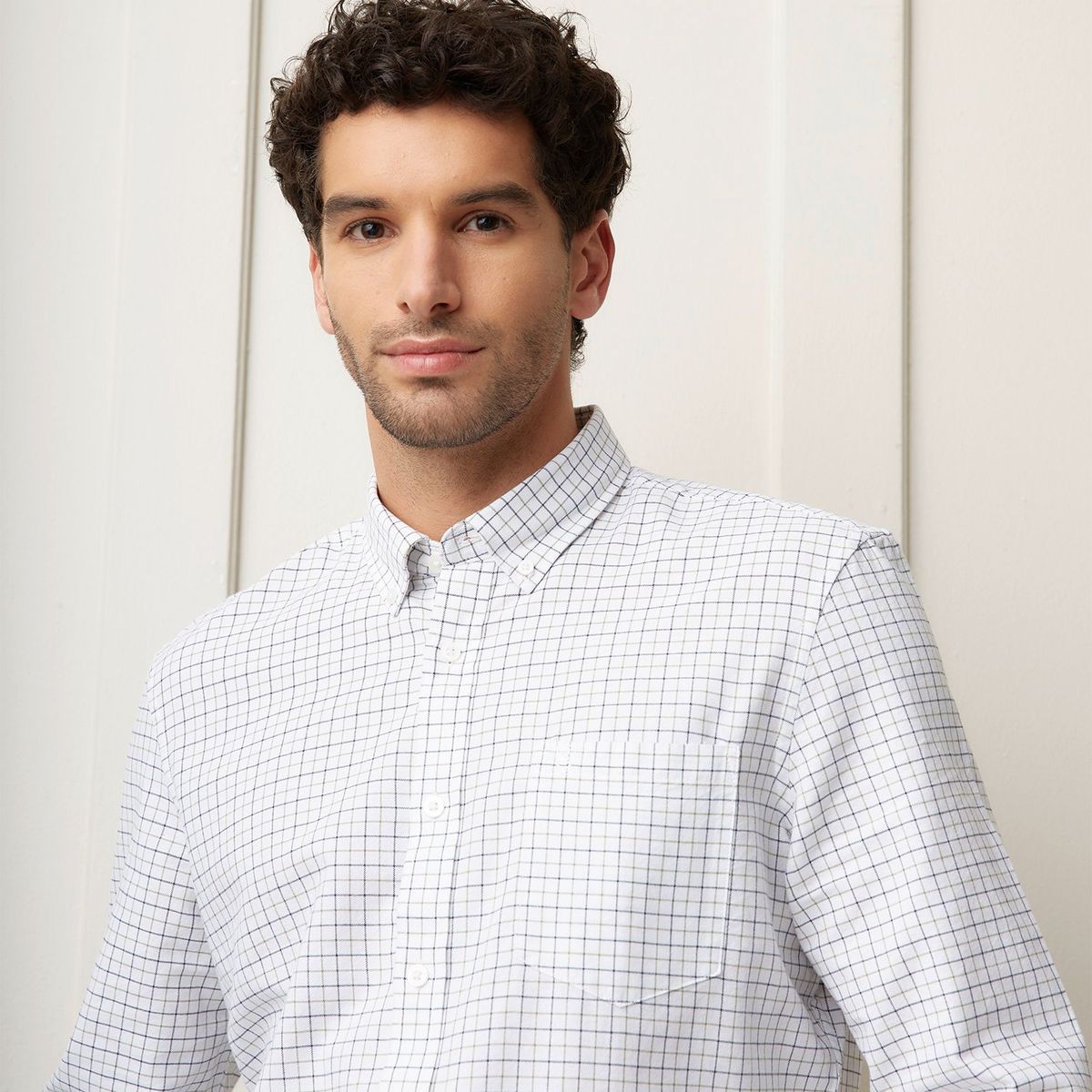 CHRISTIAN LACROIX - Camisa Hombre de Cuadros Manga larga de Algodón Christian Lacroix