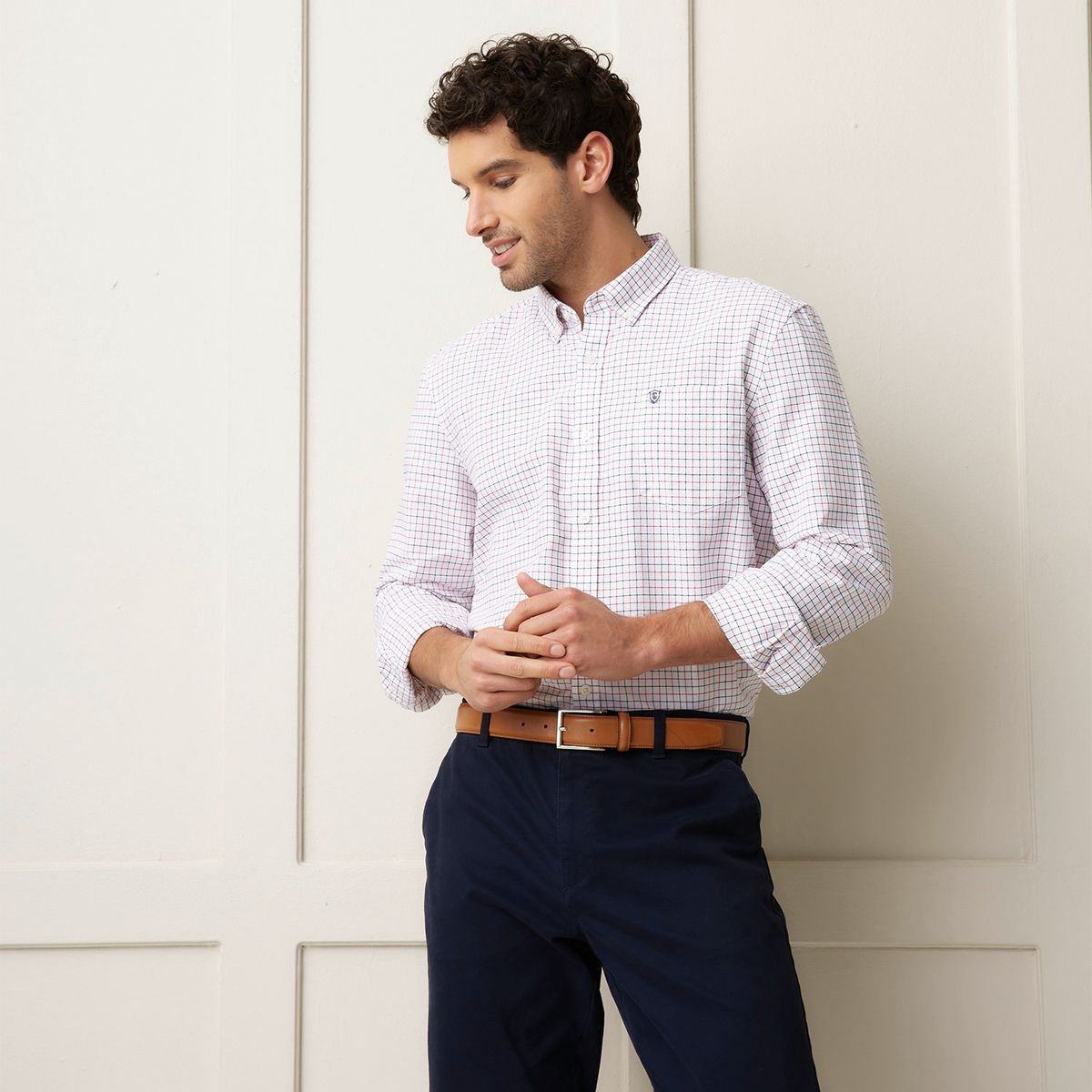 CHRISTIAN LACROIX - Camisa Hombre de Cuadros Manga larga de Algodón Christian Lacroix