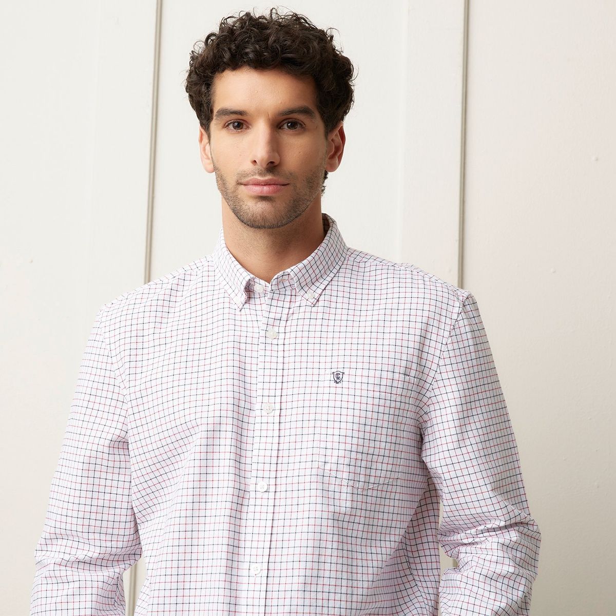 CHRISTIAN LACROIX - Camisa Hombre de Cuadros Manga larga de Algodón Christian Lacroix