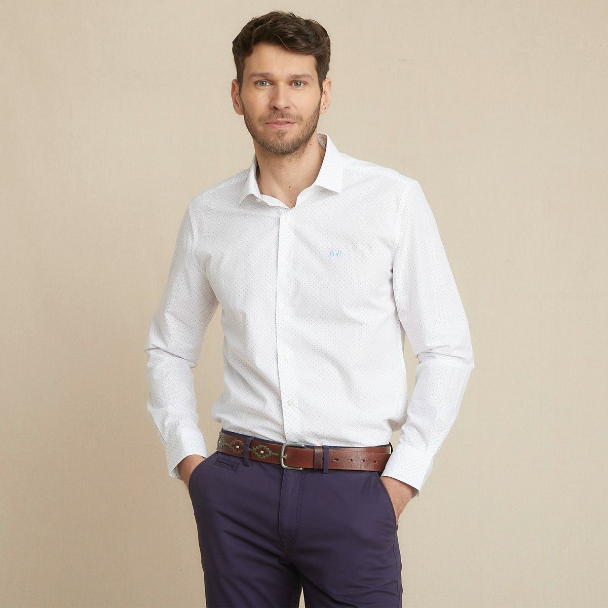 LA MARTINA - Camisa Hombre Manga larga Slim fit La Martina