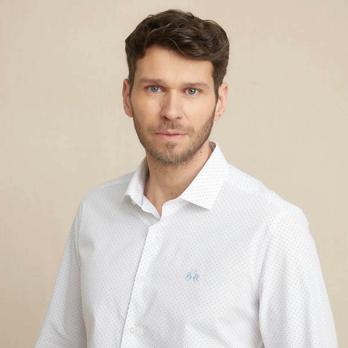 LA MARTINA - Camisa Hombre Manga larga Slim fit La Martina