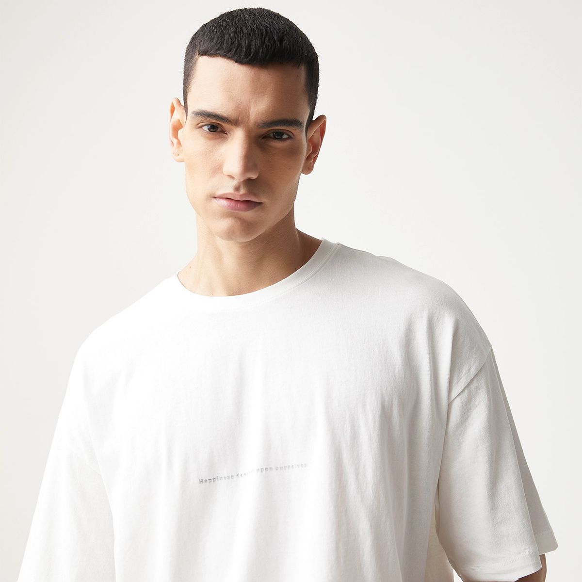 BASEMENT - Camiseta Hombre Manga corta Regular fit de Algodón BASEMENT