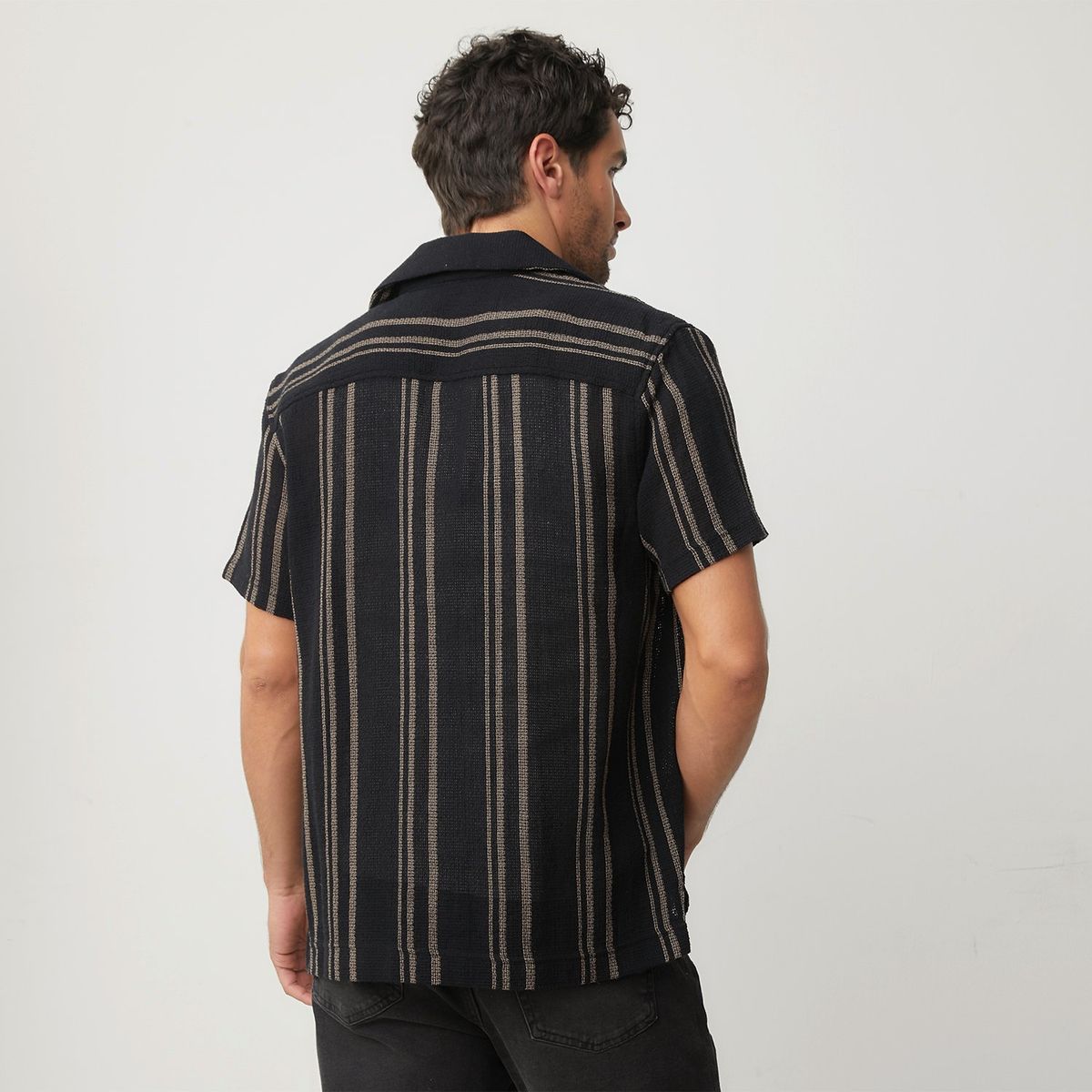 BASEMENT - Camisa Hombre Manga corta de Algodón BASEMENT 