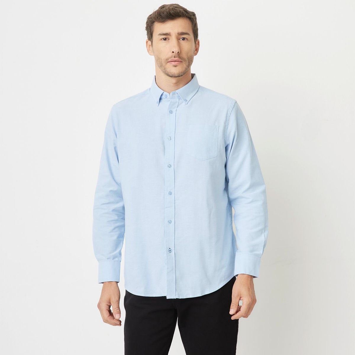 NEWPORT - Camisa Hombre Manga larga Recto de Algodón Newport