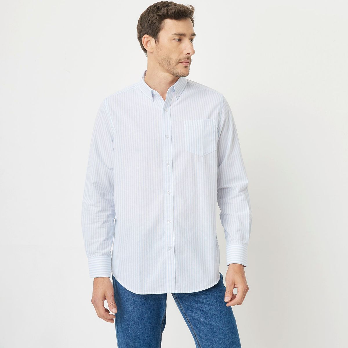 NEWPORT - Camisa Hombre Manga larga Recto de Algodón Newport