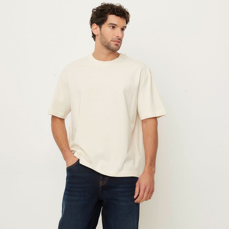 BASEMENT - Camiseta Hombre Manga corta Regular fit de Algodón BASEMENT