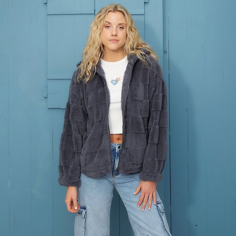 DOO AUSTRALIA - Saco Polar Mujer Efecto pelo Doo Australia