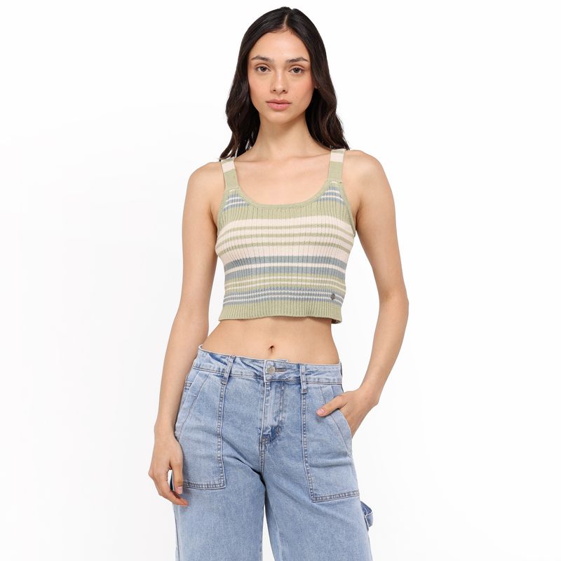 DOO AUSTRALIA - Top esqueleto Mujer de Rayas Sin mangas de Algodón Doo Australia