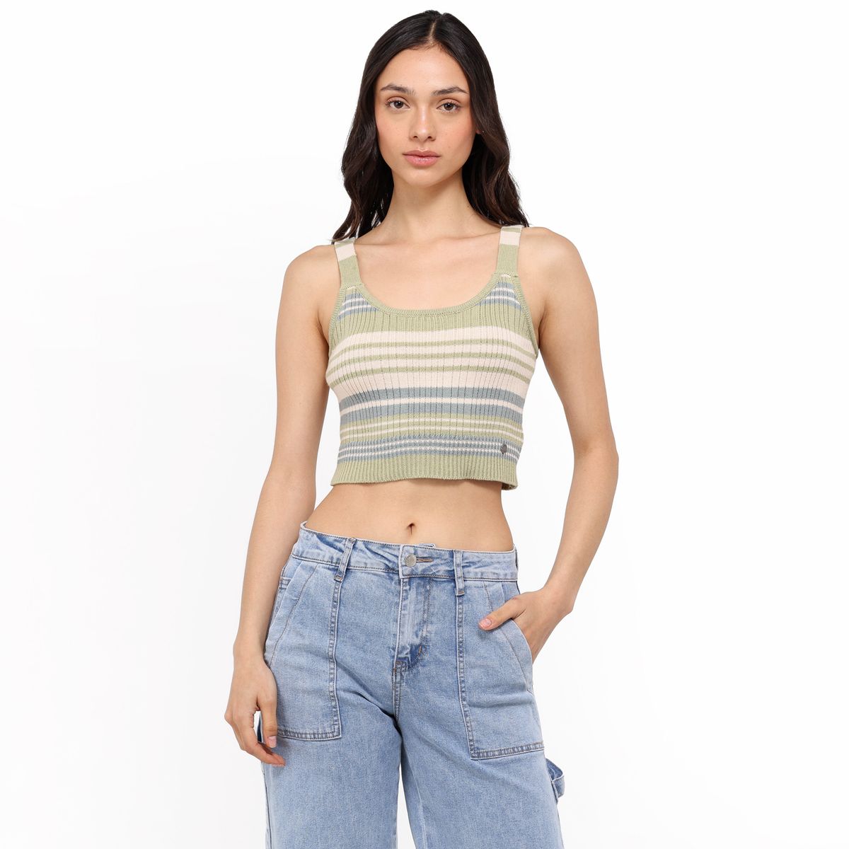DOO AUSTRALIA - Top esqueleto Mujer de Rayas Sin mangas de Algodón Doo Australia