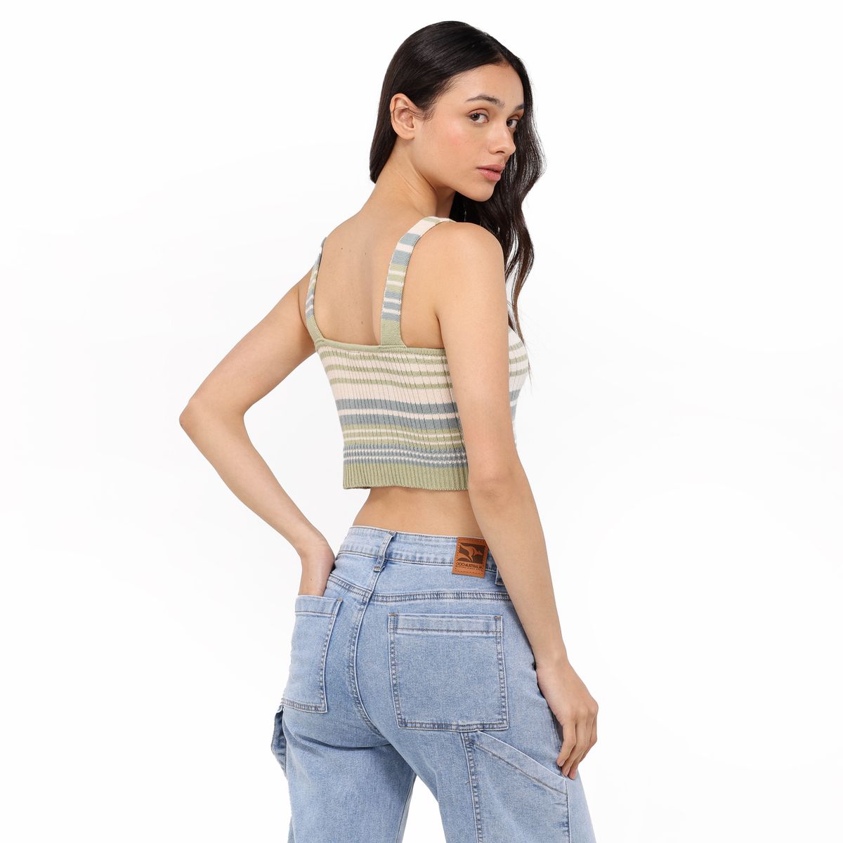 DOO AUSTRALIA - Top esqueleto Mujer de Rayas Sin mangas de Algodón Doo Australia