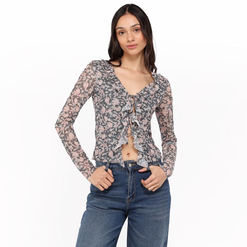 SYBILLA - Blusa Mujer con Estampado Manga larga Sybilla 