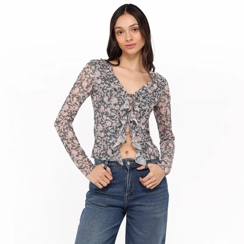 SYBILLA - Blusa Mujer con Estampado Manga larga Sybilla 
