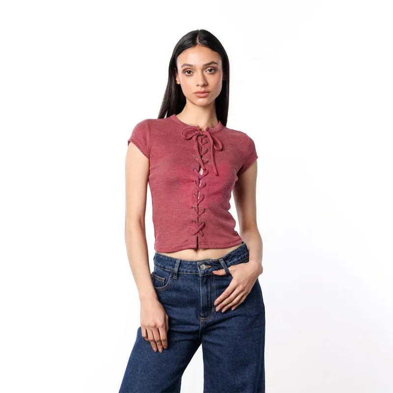 DENIMLAB - Blusa Mujer Manga corta Denimlab