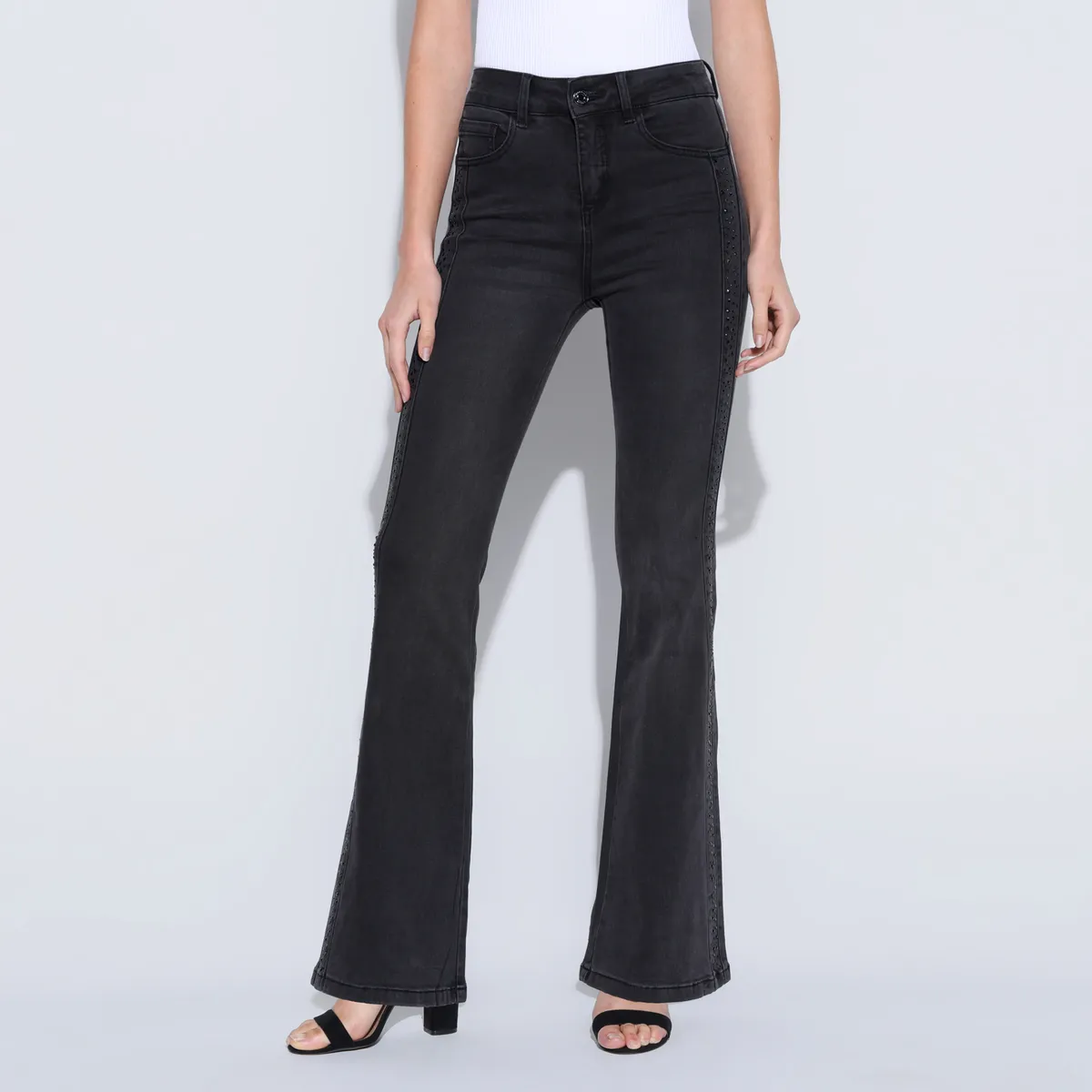 MOSSIMO - Jean Wide leg Mujer Tiro medio Mossimo
