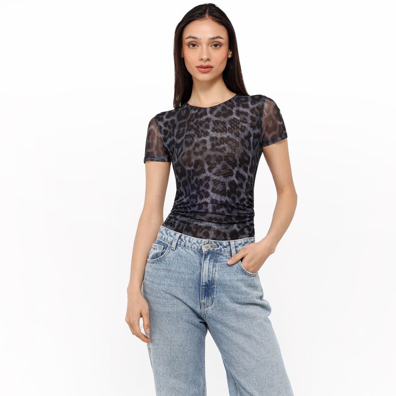 MOSSIMO - Body Mujer con Estampado Manga corta Mossimo