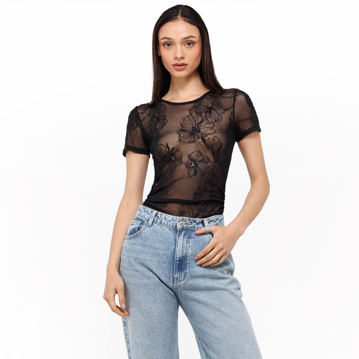 MOSSIMO - Body Mujer con Estampado Manga corta Mossimo