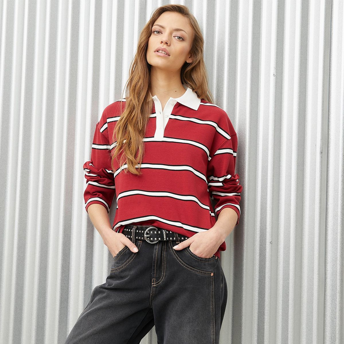 DENIMLAB - Blusa Mujer Manga larga de Algodón Denimlab