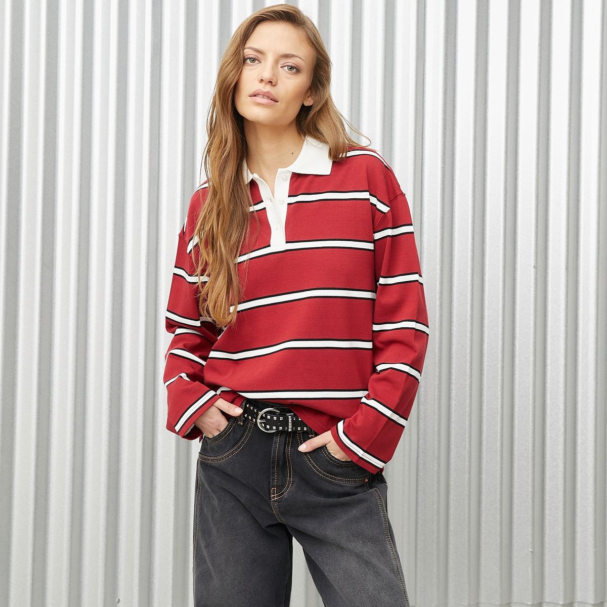 DENIMLAB - Blusa Mujer Manga larga de Algodón Denimlab