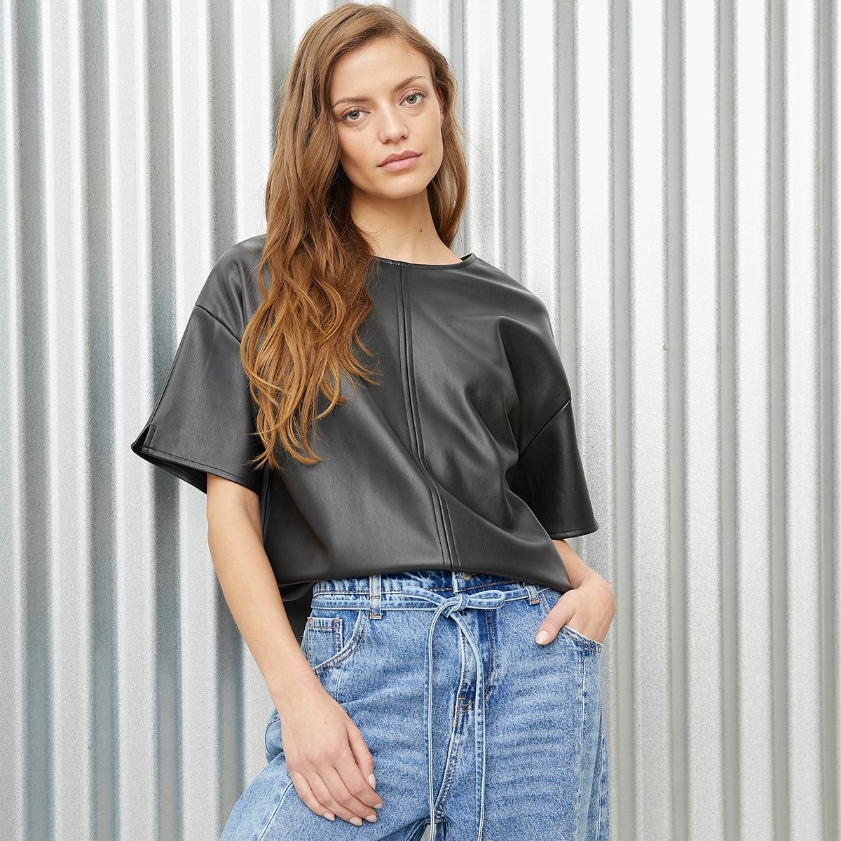 DENIMLAB - Blusa Mujer Manga corta Denimlab