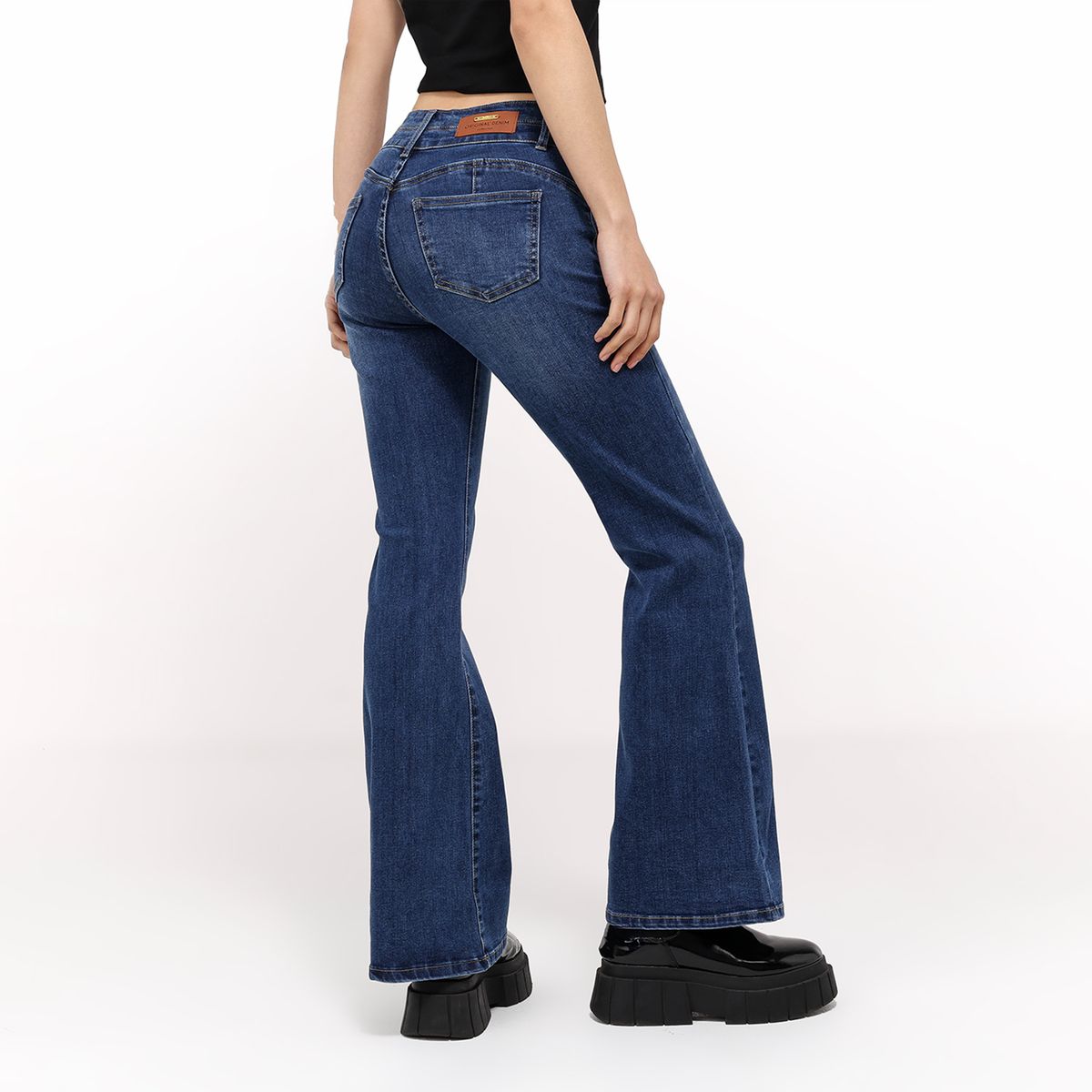 MOSSIMO - Jean Flare Mujer Tiro medio  Mossimo