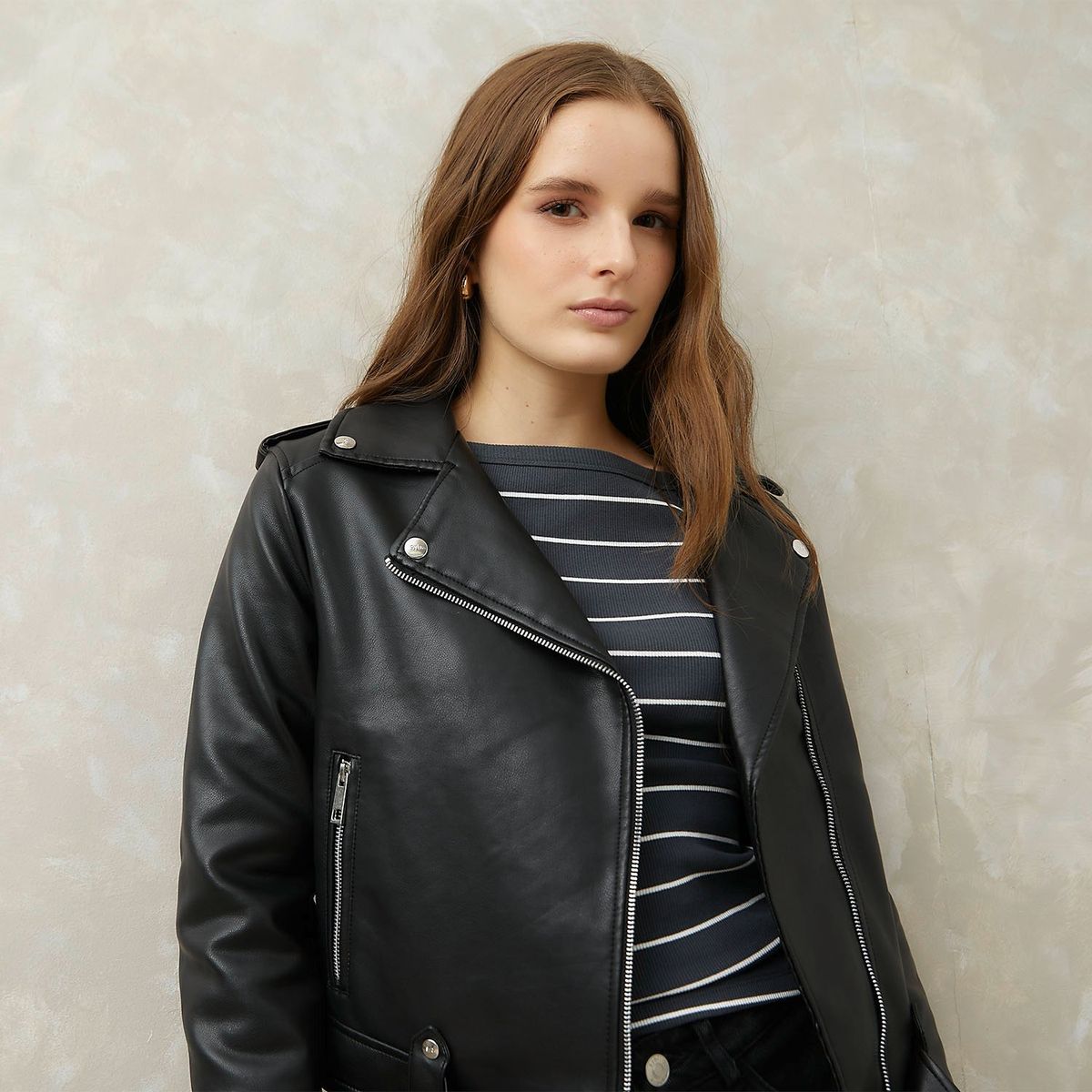 SYBILLA - Chaqueta Mujer Efecto cuero Sybilla 