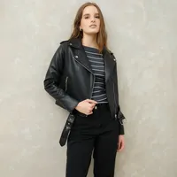 Chaqueta Mujer Efecto Cuero $89.990