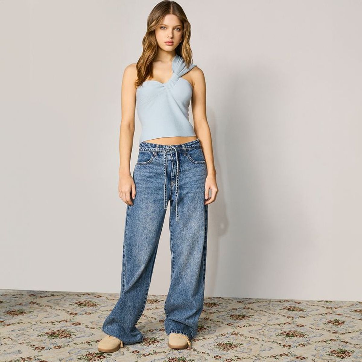 SYBILLA - Camiseta Mujer Sin mangas de Algodón Sybilla Slim fit