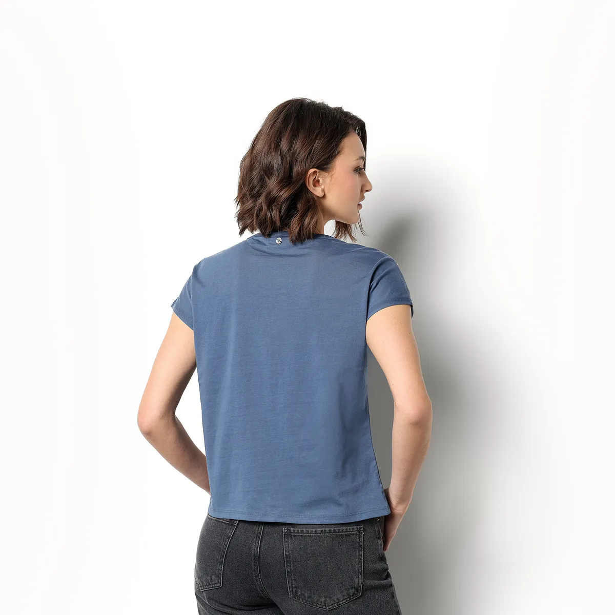 DENIMLAB - Camisa Mujer Manga corta de Algodón Denimlab