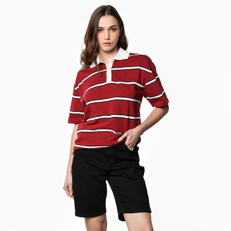 DENIMLAB - Blusa Mujer Manga corta de Algodón Denimlab