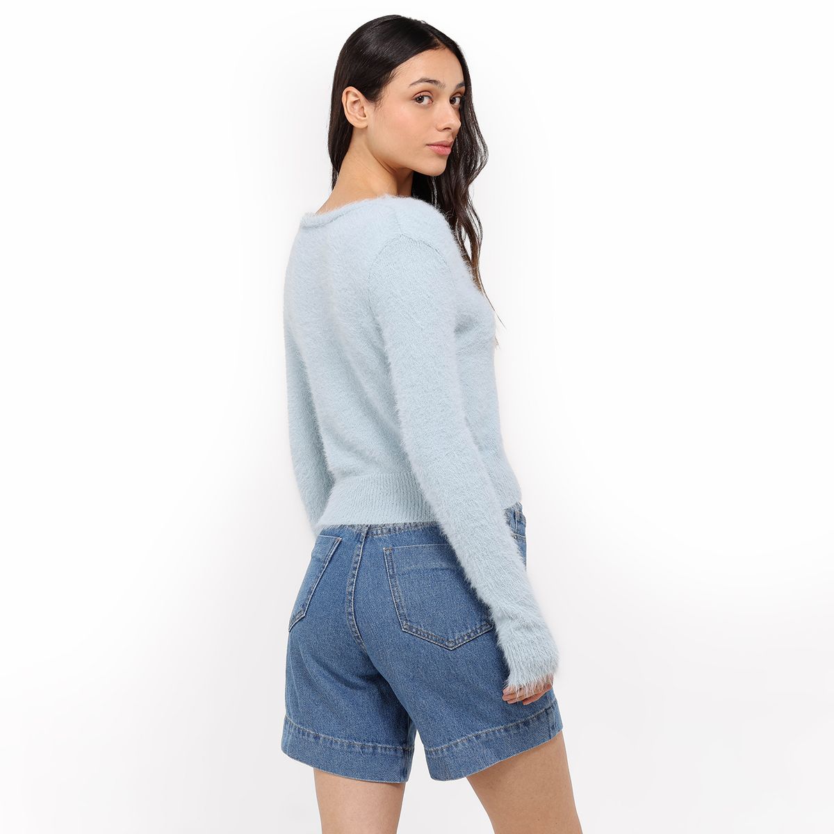 SYBILLA - Saco Mujer Efecto pelo Sybilla