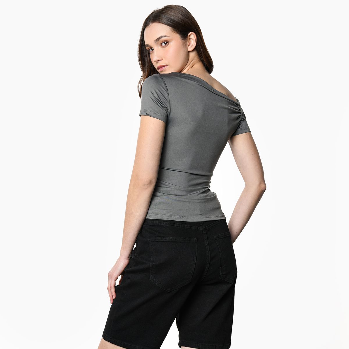 DENIMLAB - Camiseta Mujer Manga corta de Algodón Denimlab Slim fit