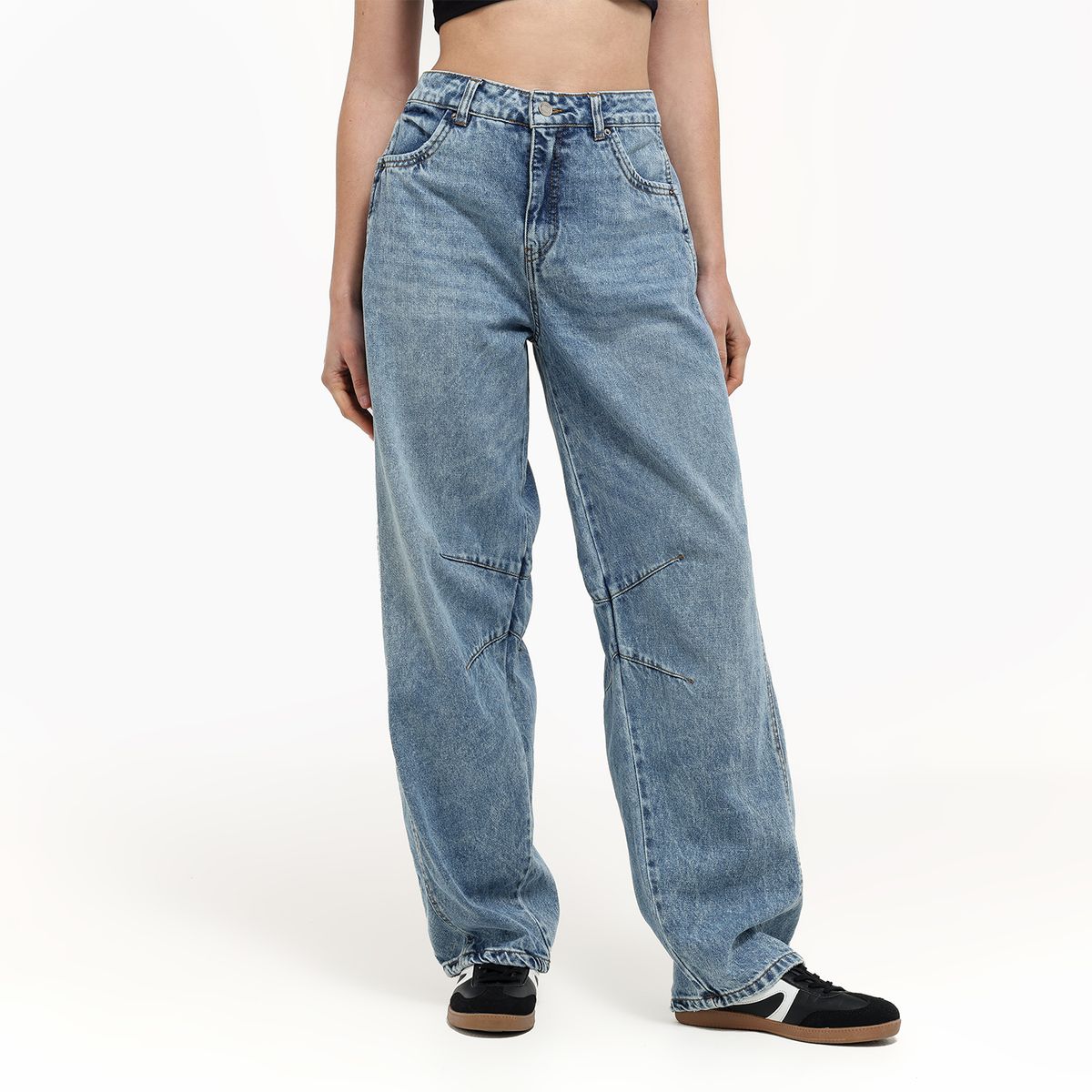 SYBILLA - Jean Balloon Mujer Tiro medio Sybilla 