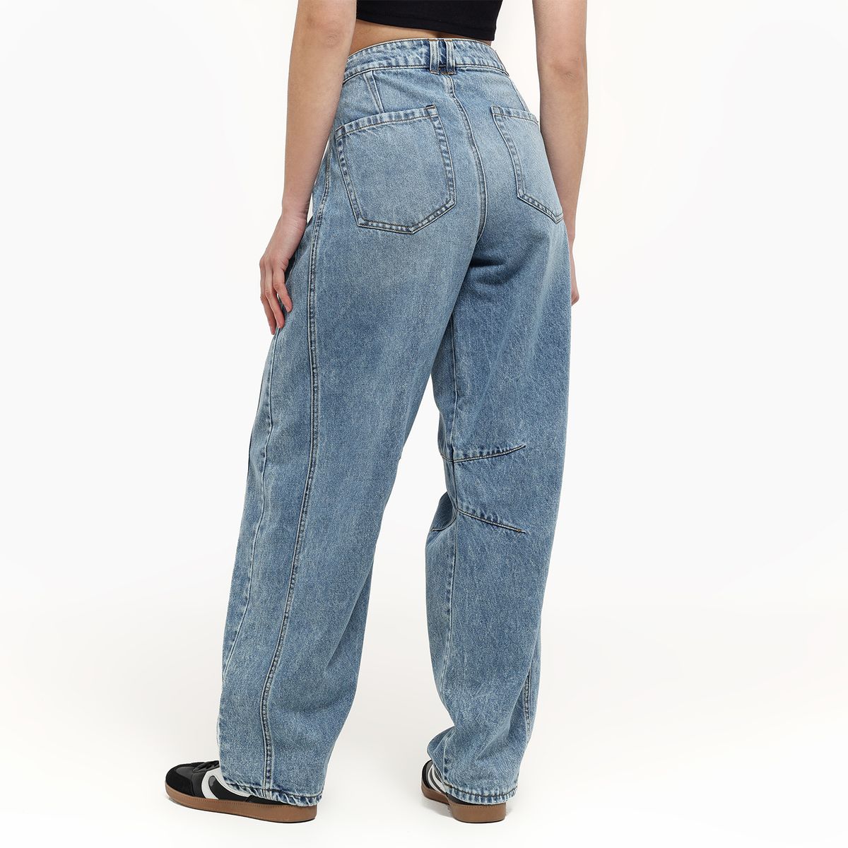 SYBILLA - Jean Balloon Mujer Tiro medio Sybilla 