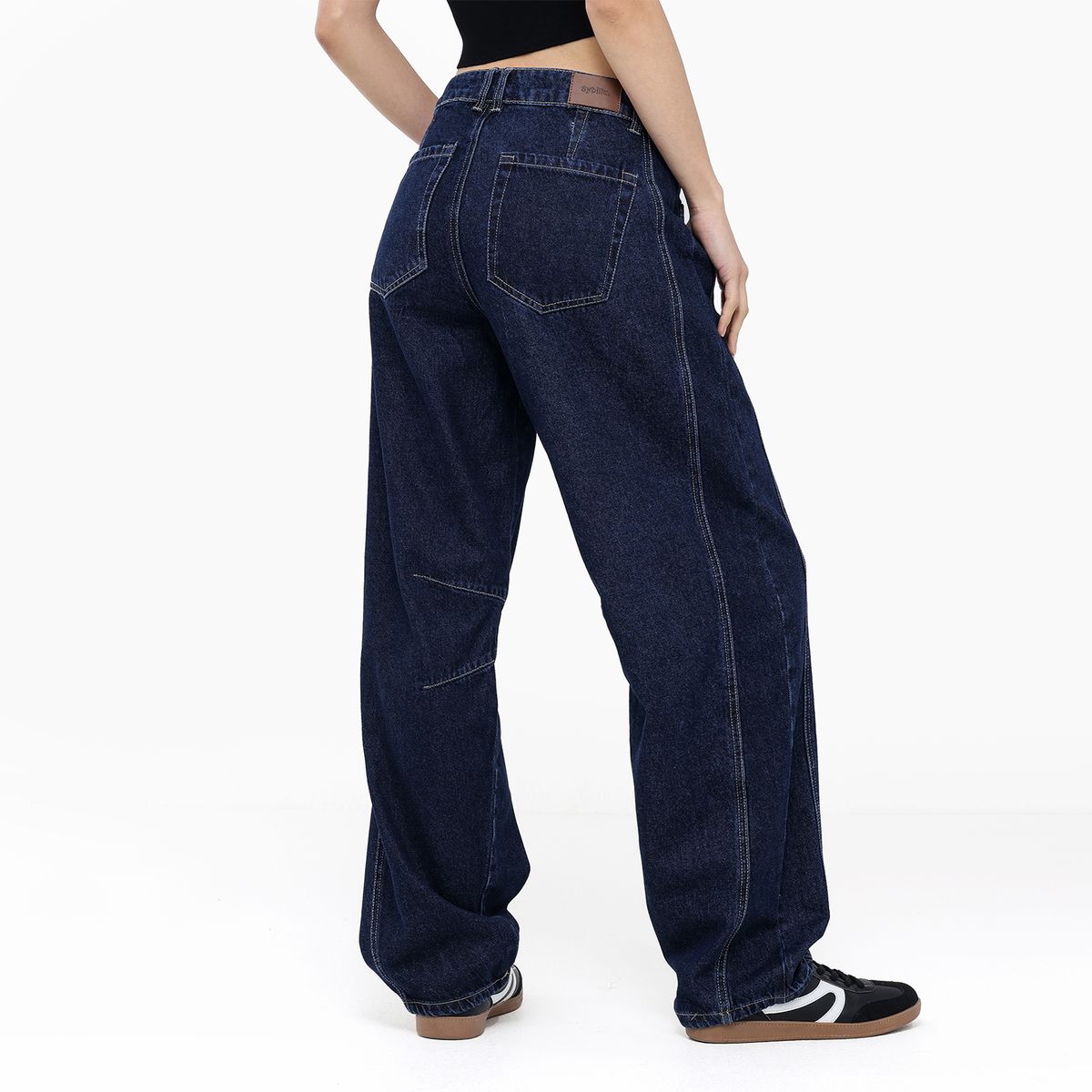 SYBILLA - Jean Balloon Mujer Tiro medio Sybilla 