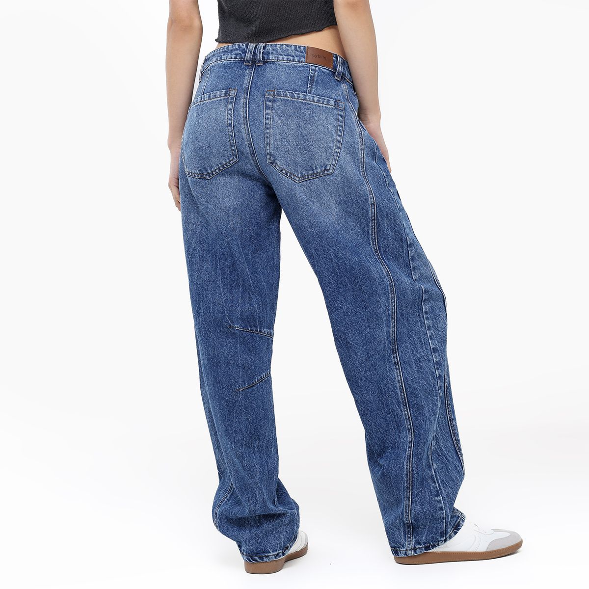 SYBILLA - Jean Balloon Mujer Tiro medio Sybilla 