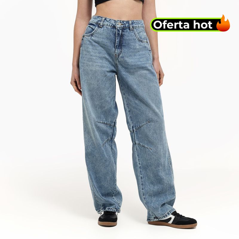 SYBILLA - Jean Balloon Mujer Tiro medio Sybilla 