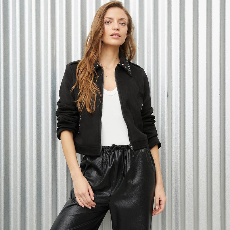DENIMLAB - Chaqueta Mujer con Taches Denimlab