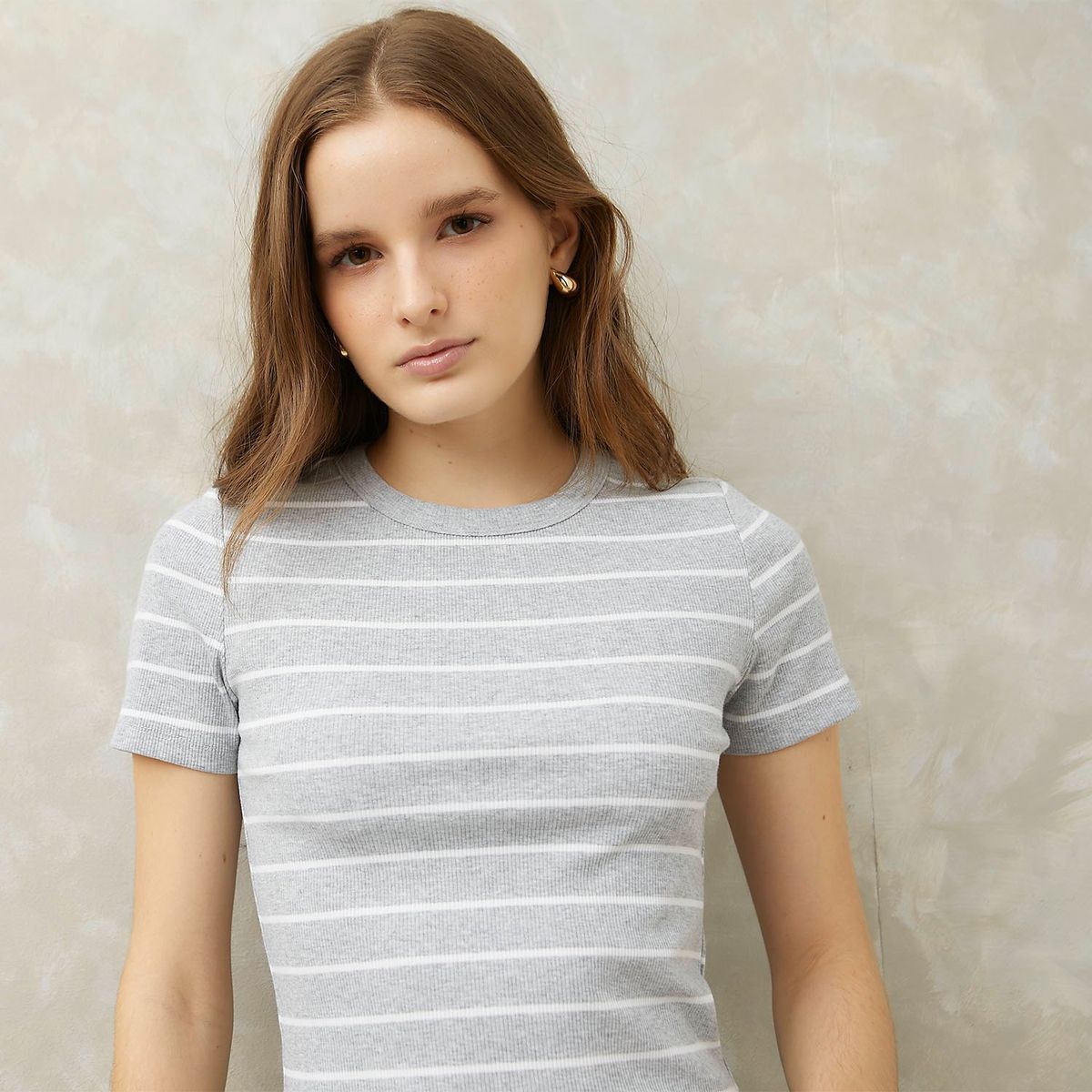 SYBILLA - Camiseta Mujer Manga corta de Algodón Sybilla