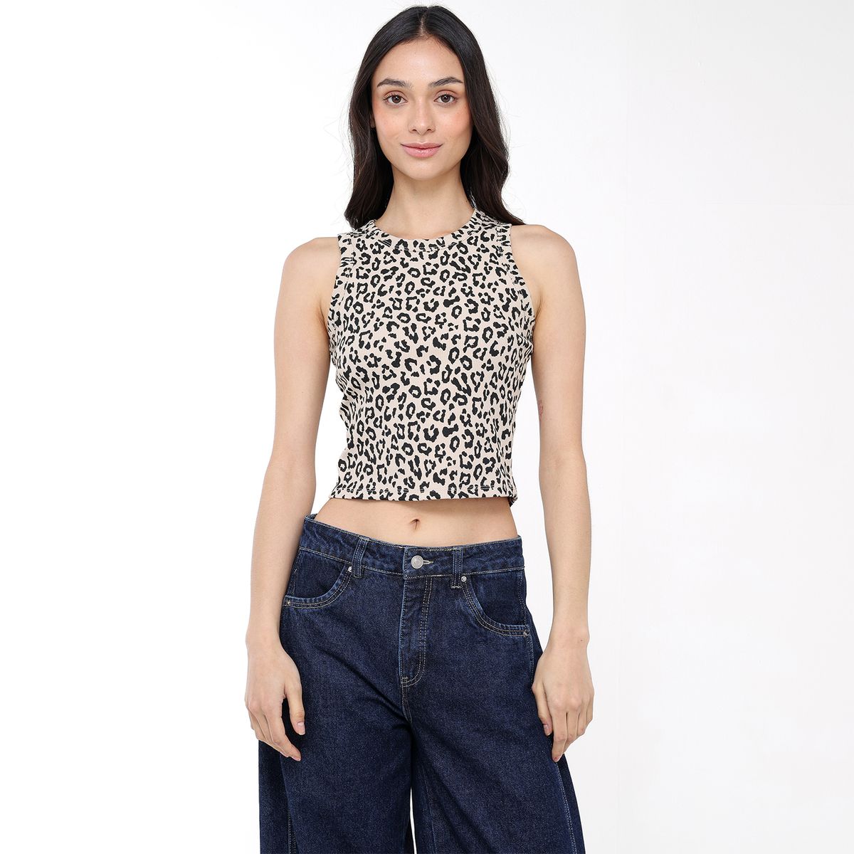 SYBILLA - Top esqueleto Mujer Sin mangas de Algodón Sybilla