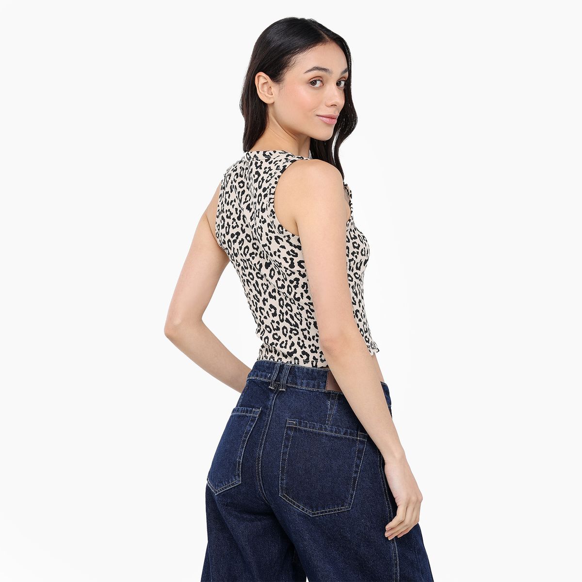 SYBILLA - Top esqueleto Mujer Sin mangas de Algodón Sybilla