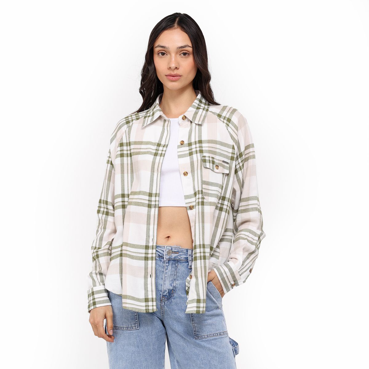 DOO AUSTRALIA - Camisa leñadora Mujer Manga larga de Algodón Doo Australia