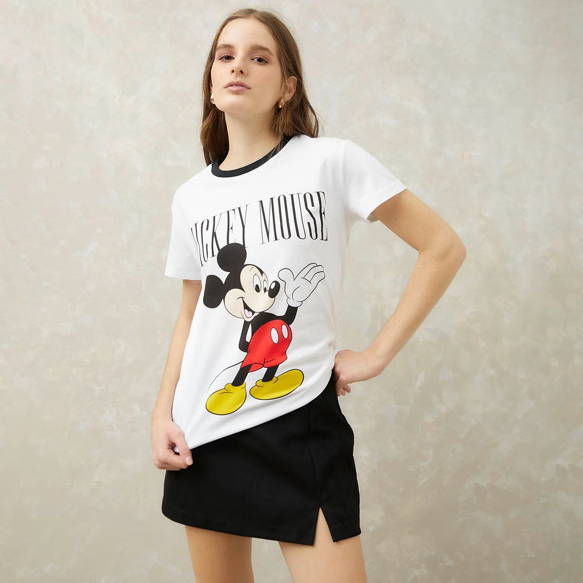 SYBILLA - Camiseta Mujer con Estampado Manga corta de Algodón Sybilla